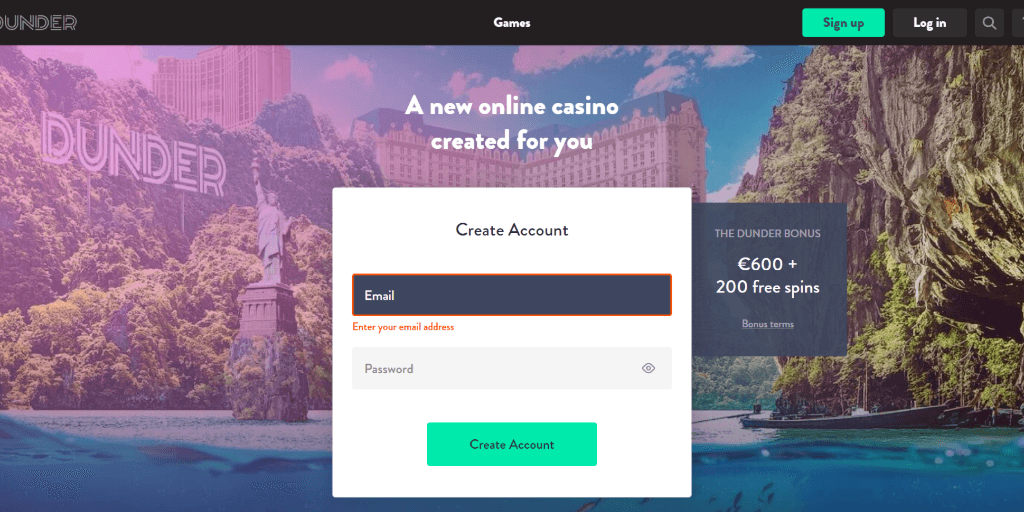 Dunder casino bonus